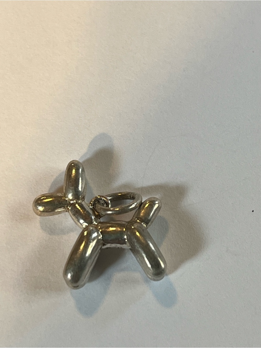 Balloon Dog Charm Pendant - Sterling Silver. Animal lover. Balloon animal